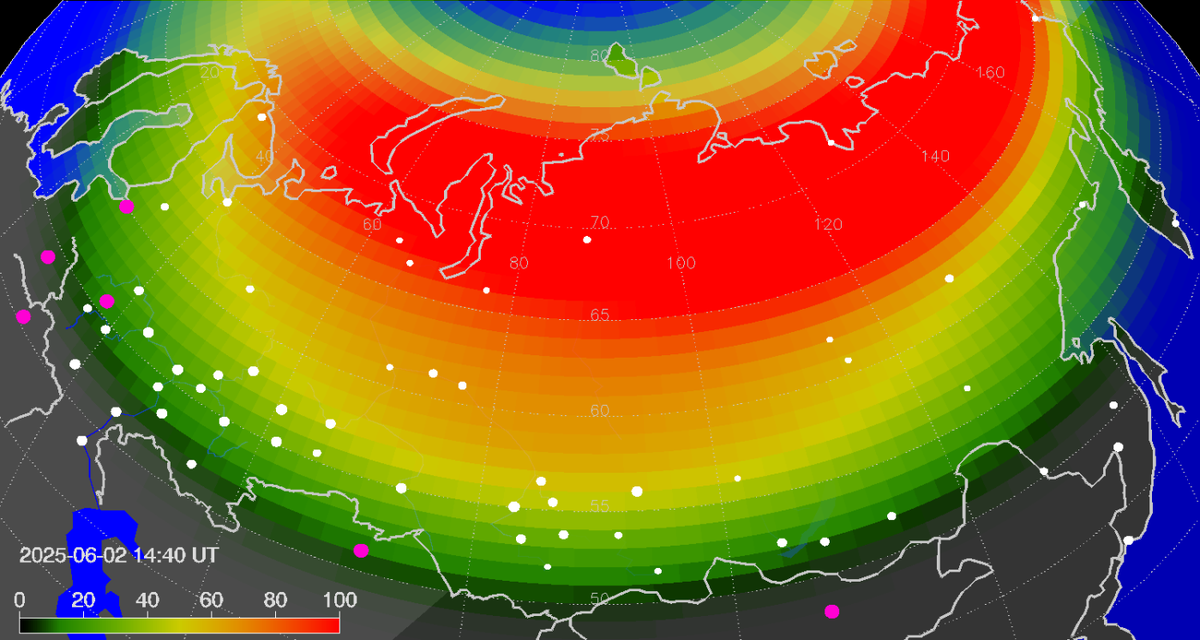    Астрономы обещают в ночь на 3 июня массовое «северное сияние» в Югре, если не сменится солнечный ветер