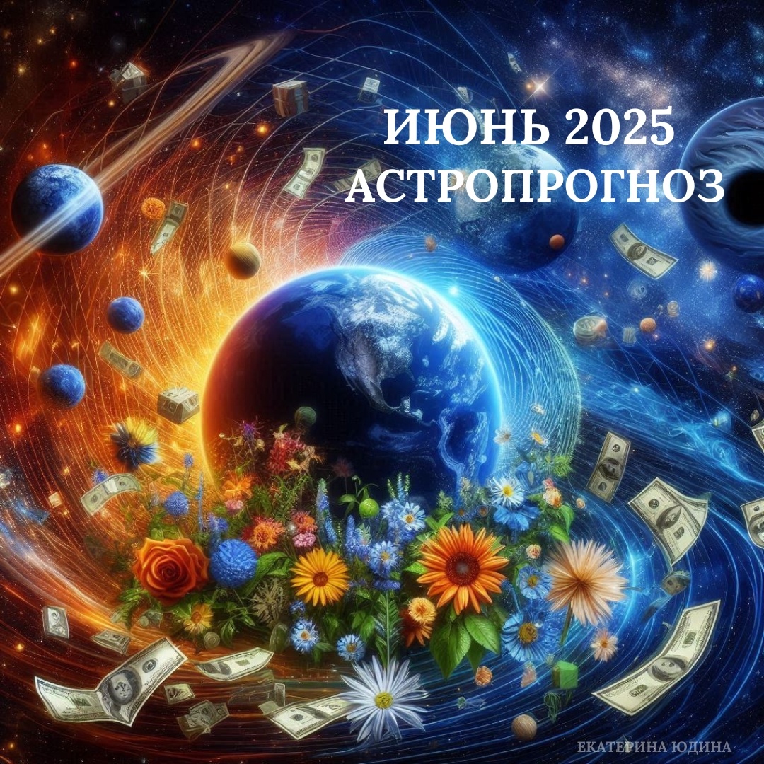 Астрологический прогноз на Июнь 2025. Астролог Екатерина Юдина 