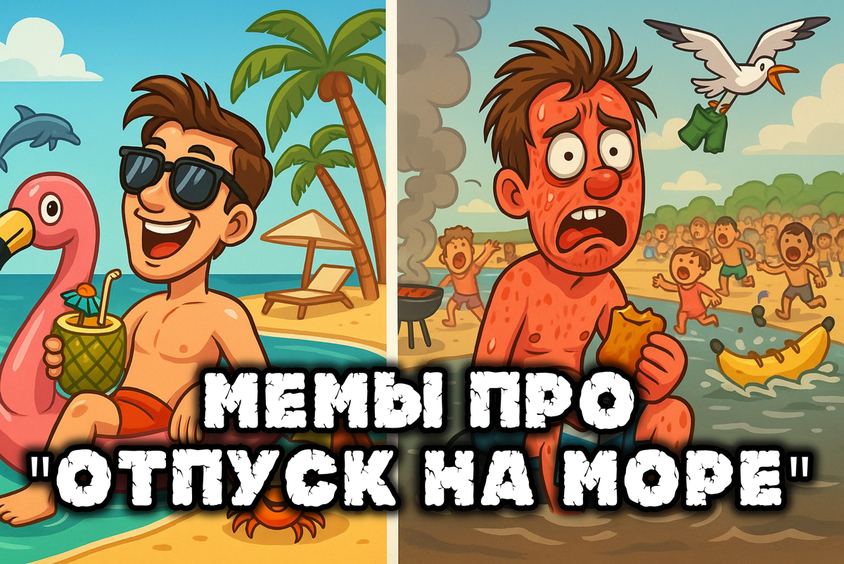 Мемы Про "Отпуск На Море"