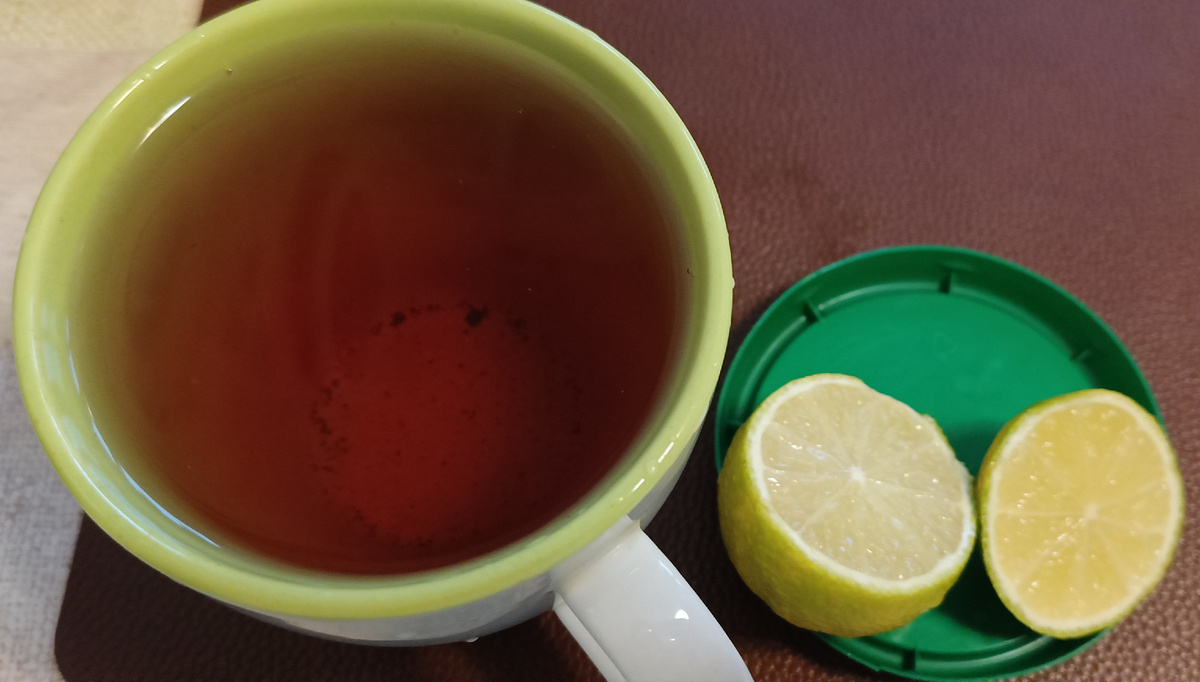 Мой утренний чай с лаймом. 