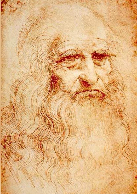 Леонардо да Винчи, "Портрет мужчины, написанный красным мелом", ок. 1512 года (Фото из интернета) 