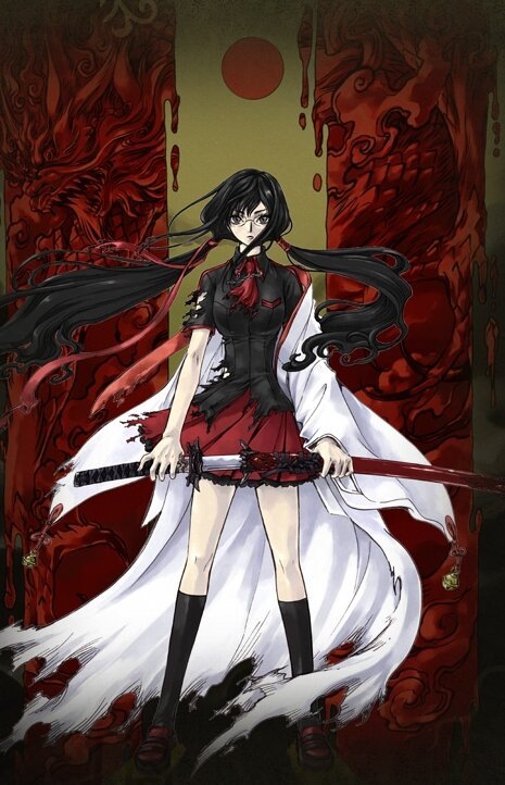 Один из постеров аниме-сериала “Blood-C” (2011 г.); просто в тему!