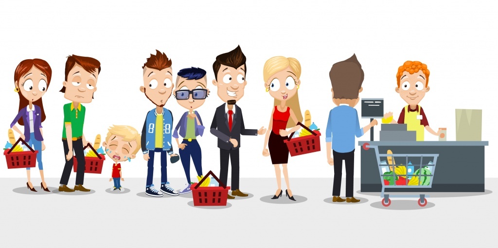 Очередь на кассе как отдельный вид искусства