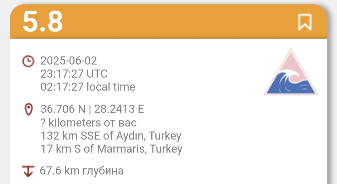 Сообщение о землетрясение появилось на сайте Европейско-средиземноморского сейсмологического центра. Источник фото: www.emsc-csem.org.