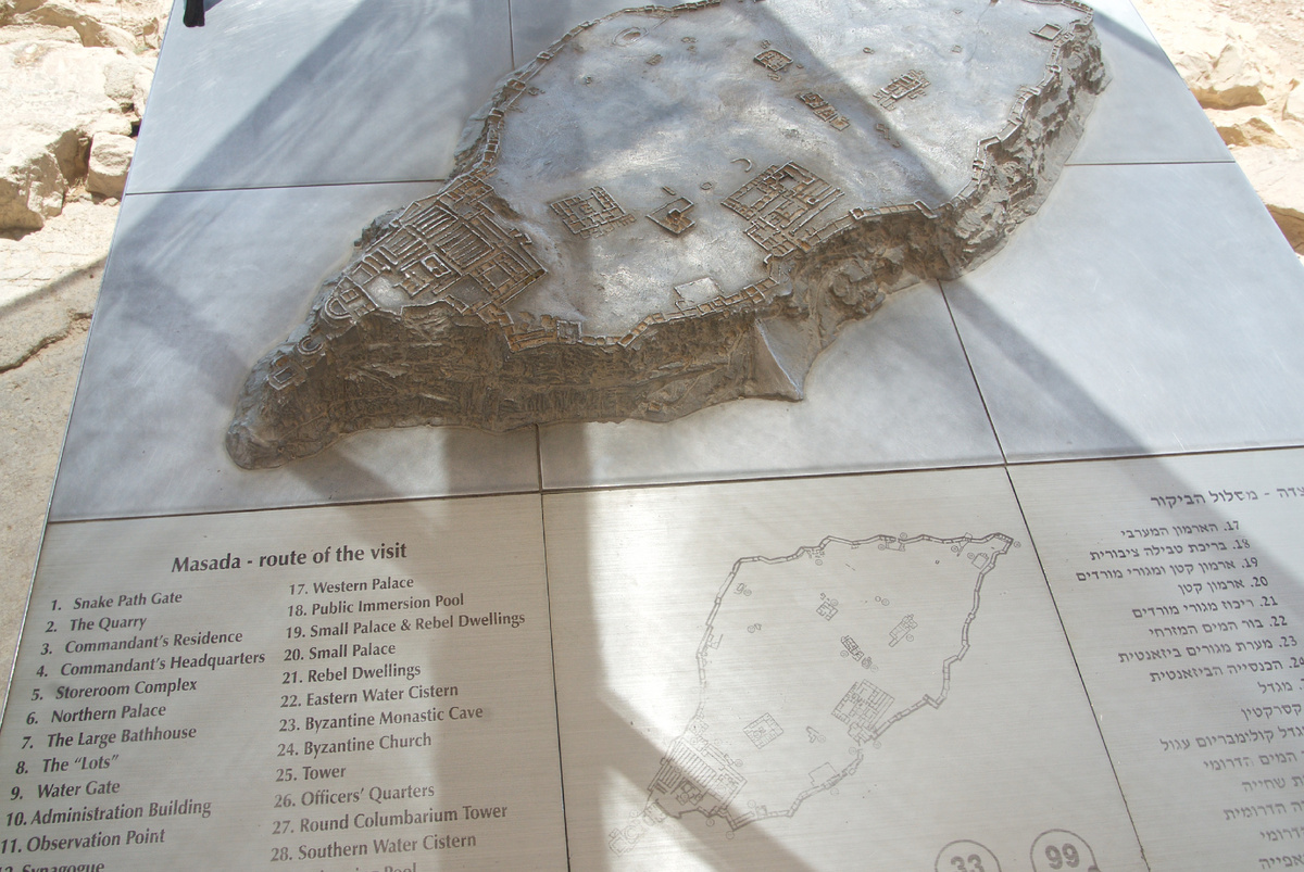 Макет с указателем достопримечательностей