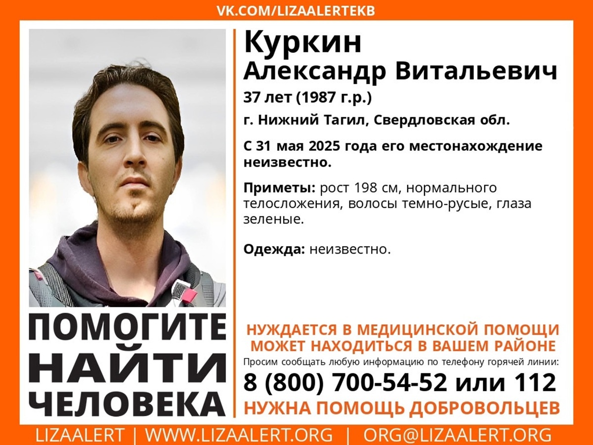 Фото: поисковый отряд «Лиза Алерт» Свердловской области  📷
