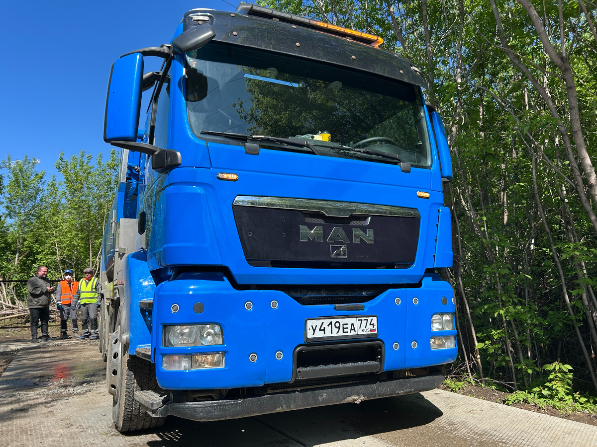 Автопаркт объекта окло реки Миасс