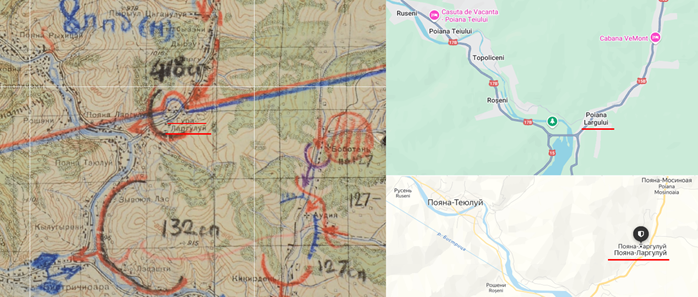 место н/п на картах
