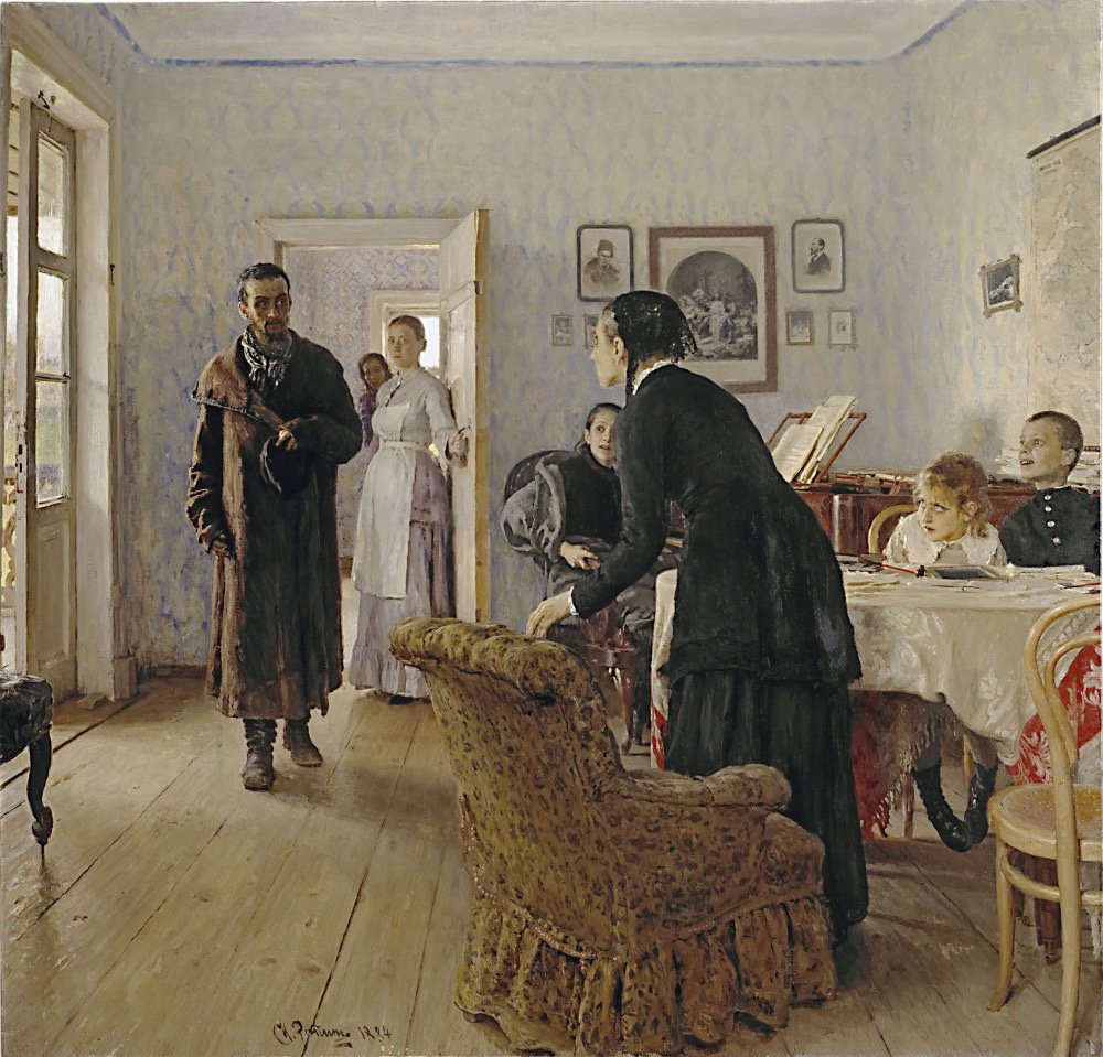 Илья Репин. Не ждали, 1888. Государственная Третьяковская галерея