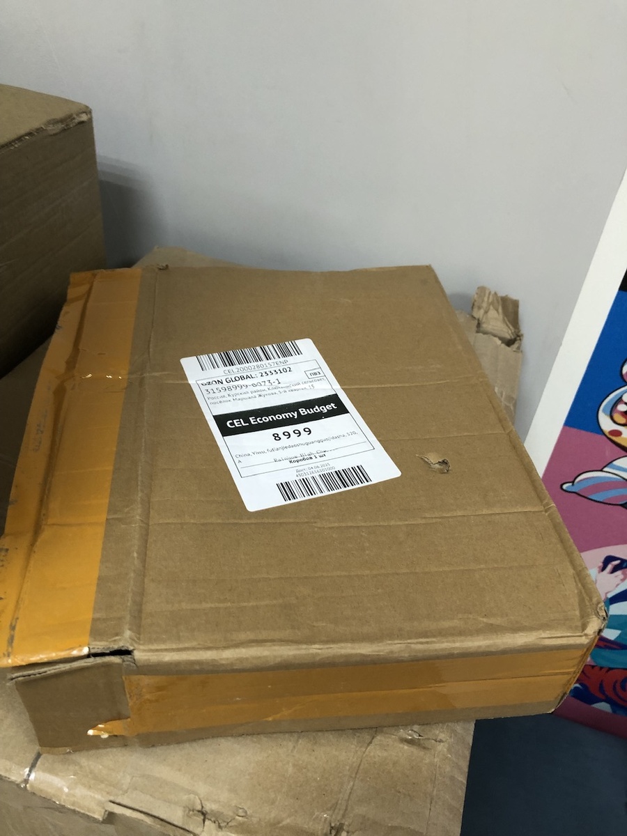 Вот в такой коробке она пришла из Китая.