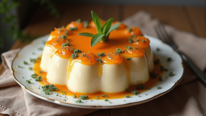 Нежное желе из сметаны с желатином