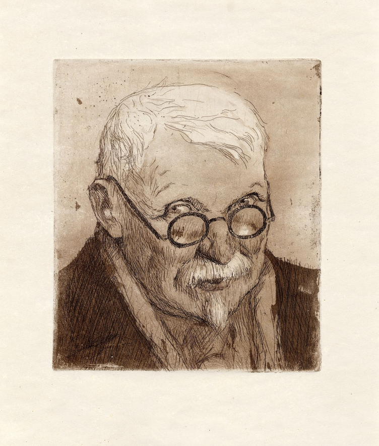 И. Н. Павлов (?). Портрет Д. П. Сухова. Офорт коричневым тоном. ГНИМА Р I–12409. Предоставлено издателем