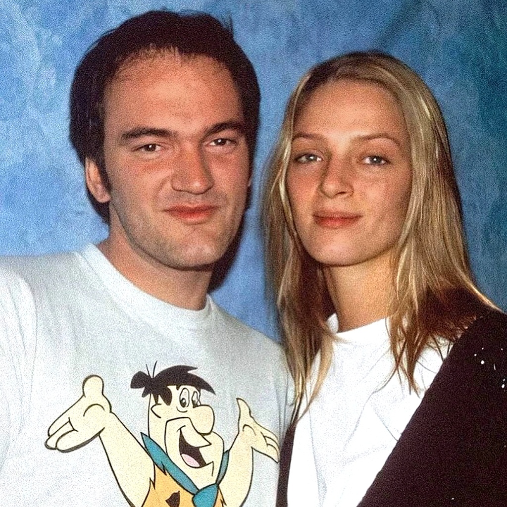 режиссер Квентин Тарантино и актриса Ума Турман