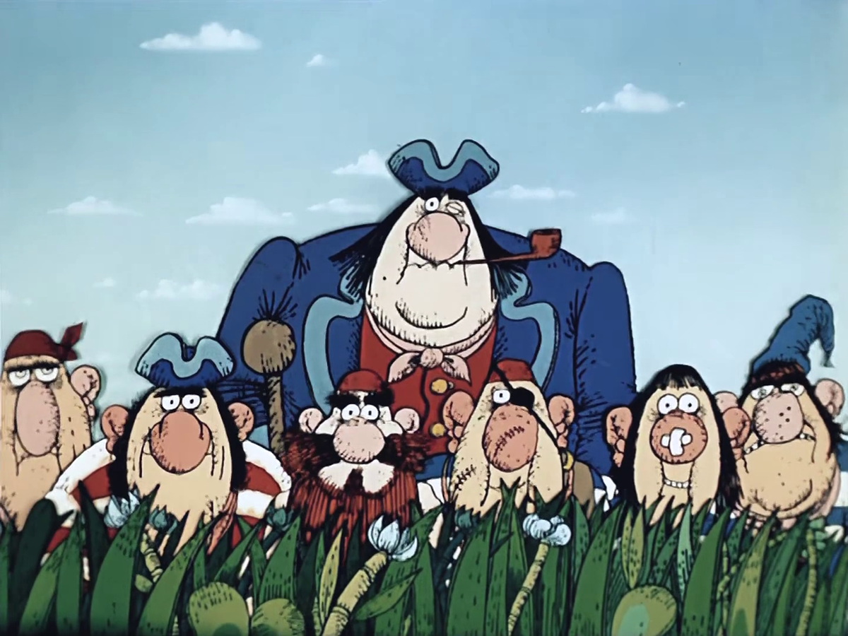 Кадр из мультфильма "Остров сокровищ" (1988)