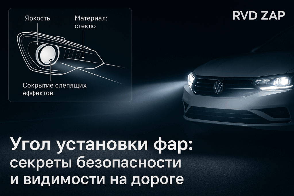    Угол установки фар и его эффект на видимость дороги admin