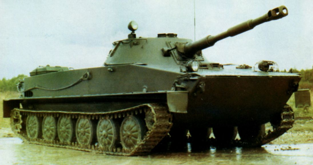 Поздний ПТ-76Б, прошедший модернизацию 