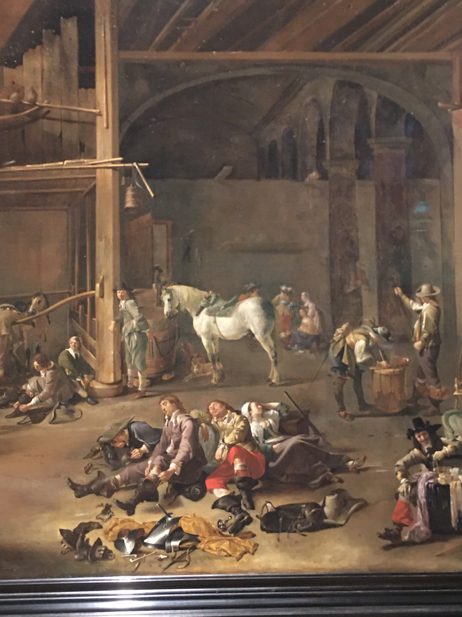 Якоб Дюк Военная стоянка (фрагмент)1650 Шатровый зал