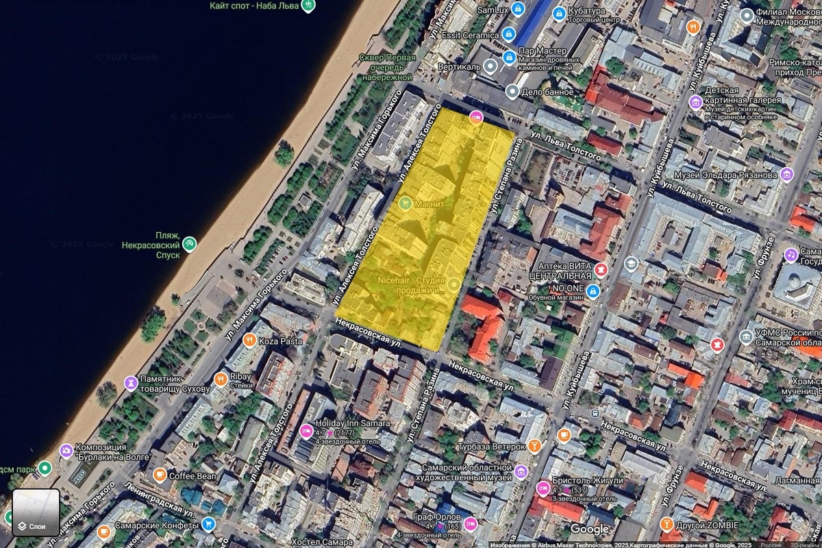 Квартал №69 на карте современной Самары