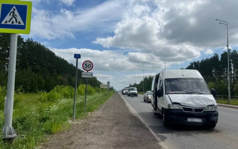    Два человека пострадали в ДТП с маршруткой под Ижевском