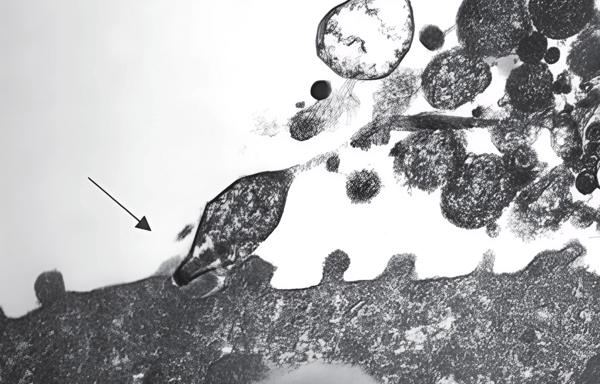    Mycoplasma pneumoniae под микроскопом / © Kevinjesusmontoyadelcampo, ru.wikipedia.org