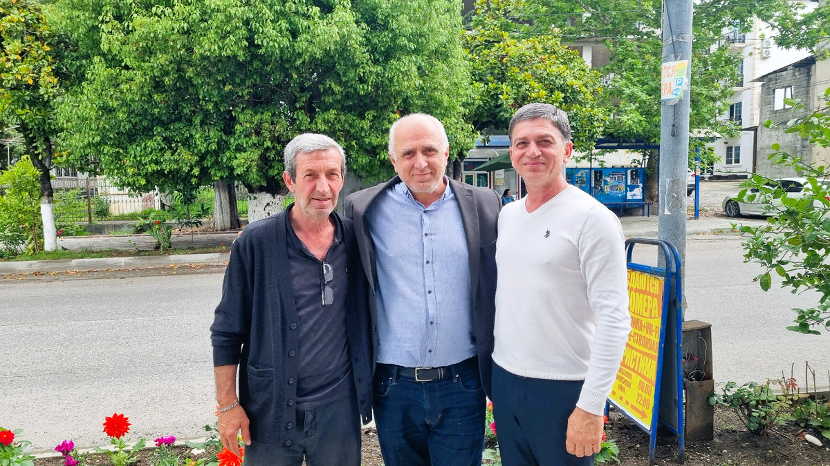 Нодар Бения, Давид Дасаниа и Тенгиз Какубава