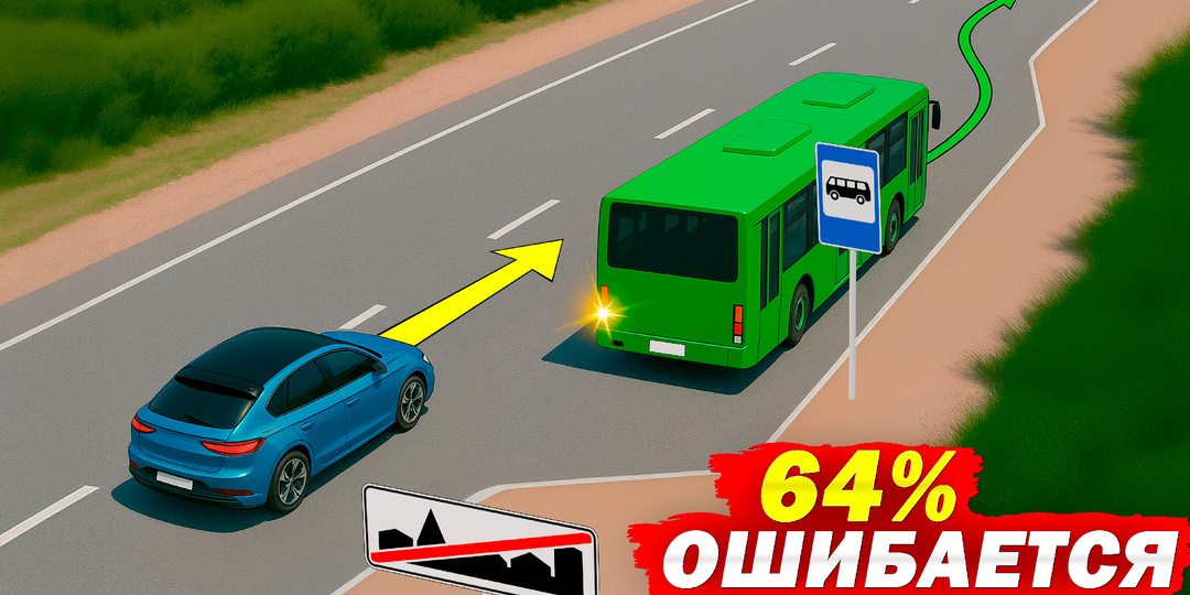Обязан ли водитель легковушки уступить автобусу?
