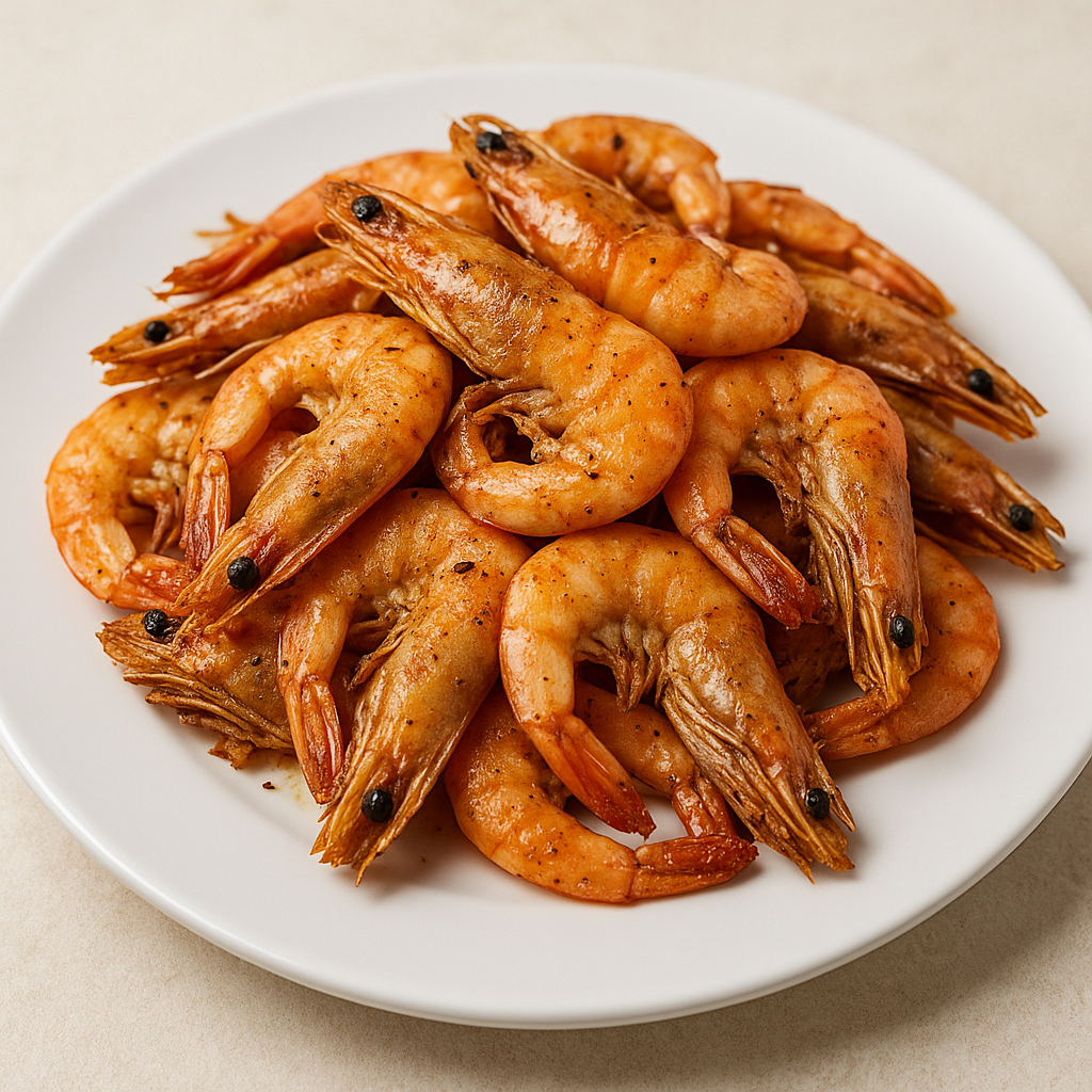 Жареные креветки с чесноком. Алия Сладкоежка - рецепты, путешествия