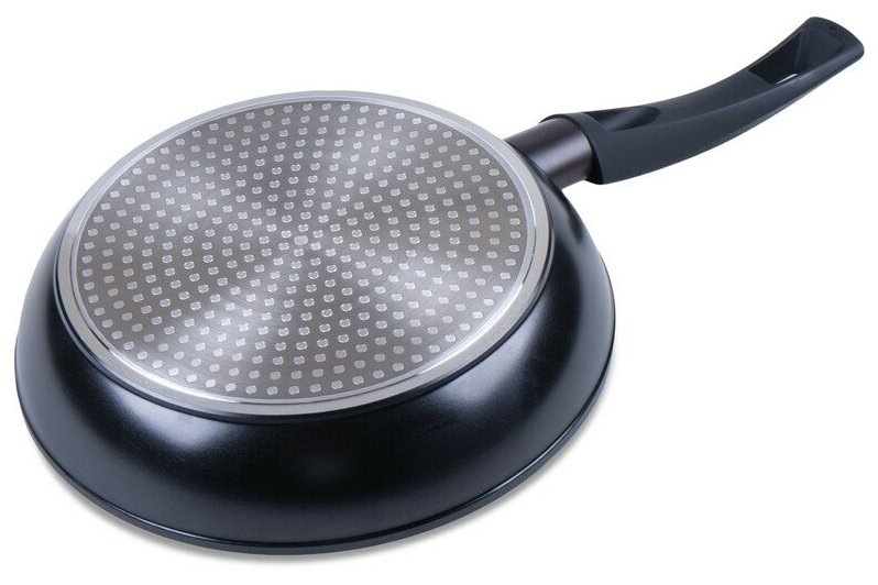 1. Чугунная сковорода / 2. Сковорода с пократием на дне / 3. Сковорода со стальным диском на дне