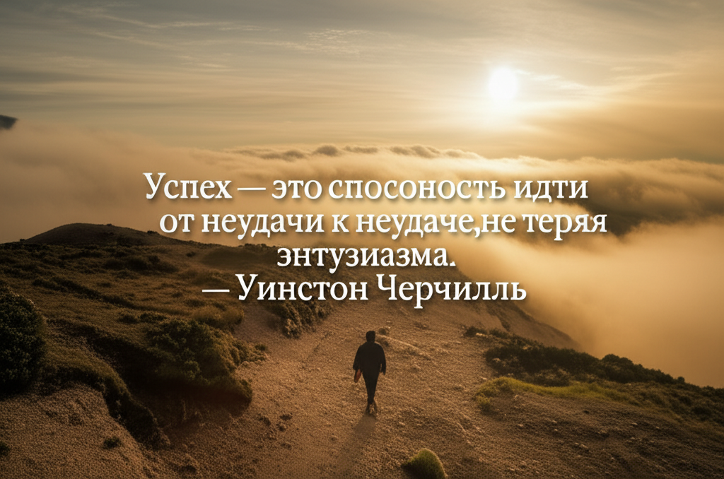 Успех — это не отсутствие поражений. Это путь сквозь них. С энтузиазмом.