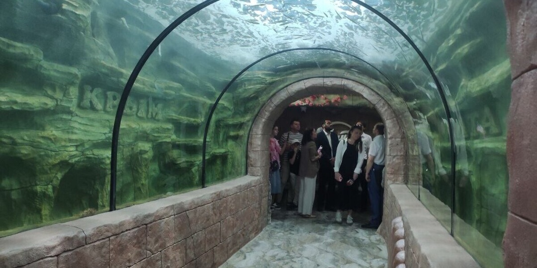 Подземельная экзотика: в Крыму открыли первый туннельный океанариум