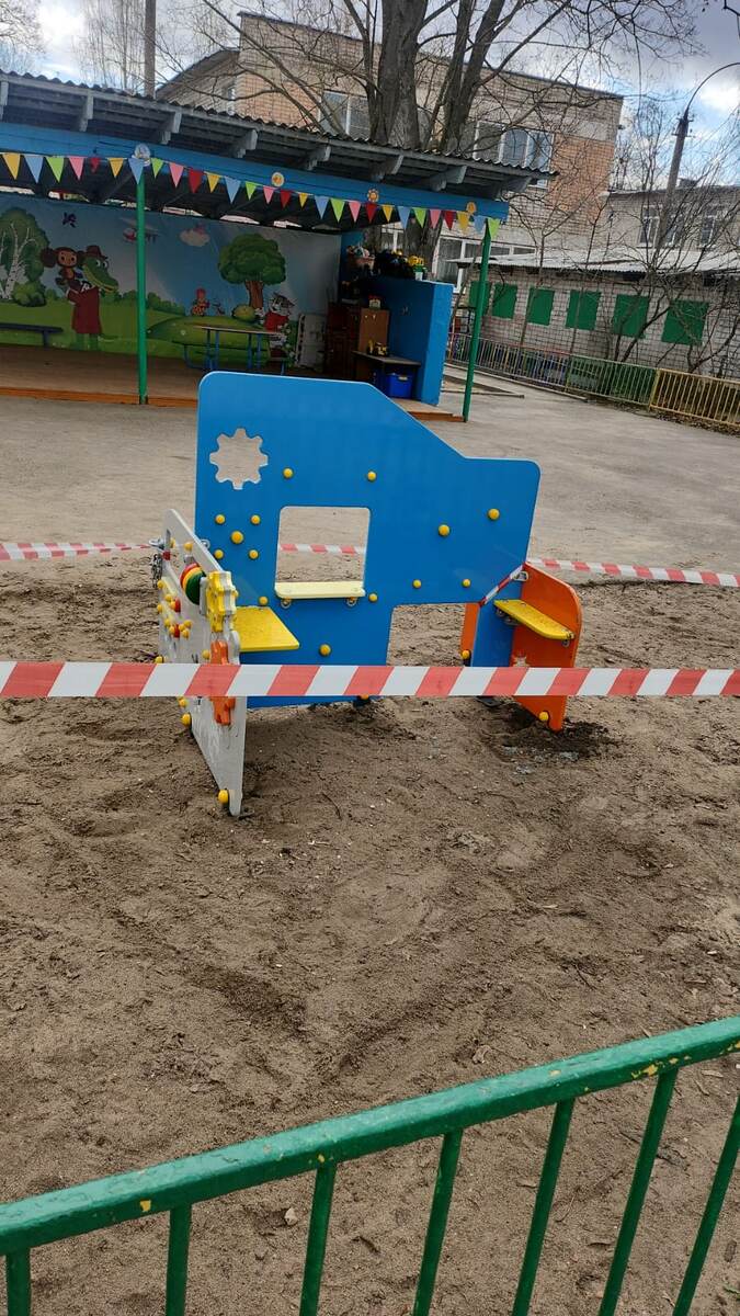 Бизиборд Егоза в детском саду Липецкая область