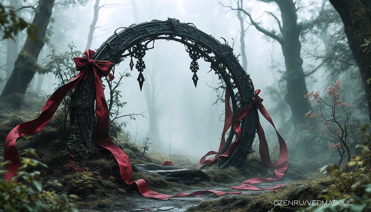 Авторское изображение @vedmasoul. Cгенерировано ИИ. Приворот, отворот, ритуал