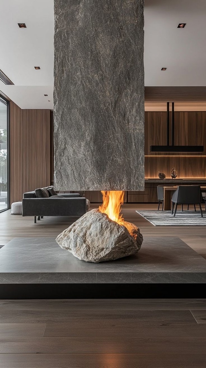 Стильные решение в дизайне интерьера гостиной. 