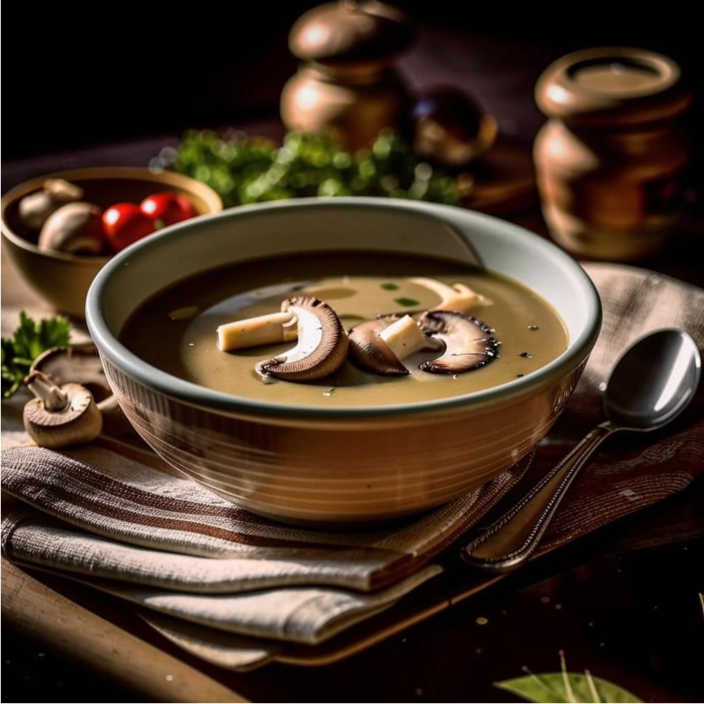 Суп с грибами готов