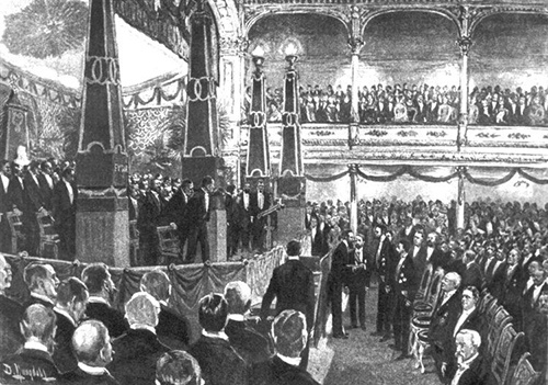 Самый первый Нобелевский банкет в 1901 году. Изображение: Нобелевский фонд