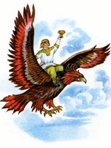 Крышень верхом на Рароге.