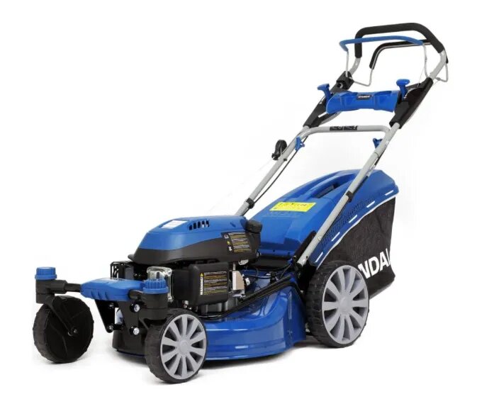 По внешнему виду газонокосилки Hyundai L 5110RS сразу понятно, что перед нами - серьёзное устройство