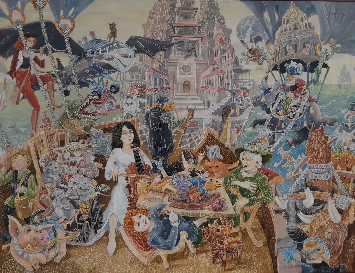 © Михаил Гладких. Воздушный дом. Холст, масло.  