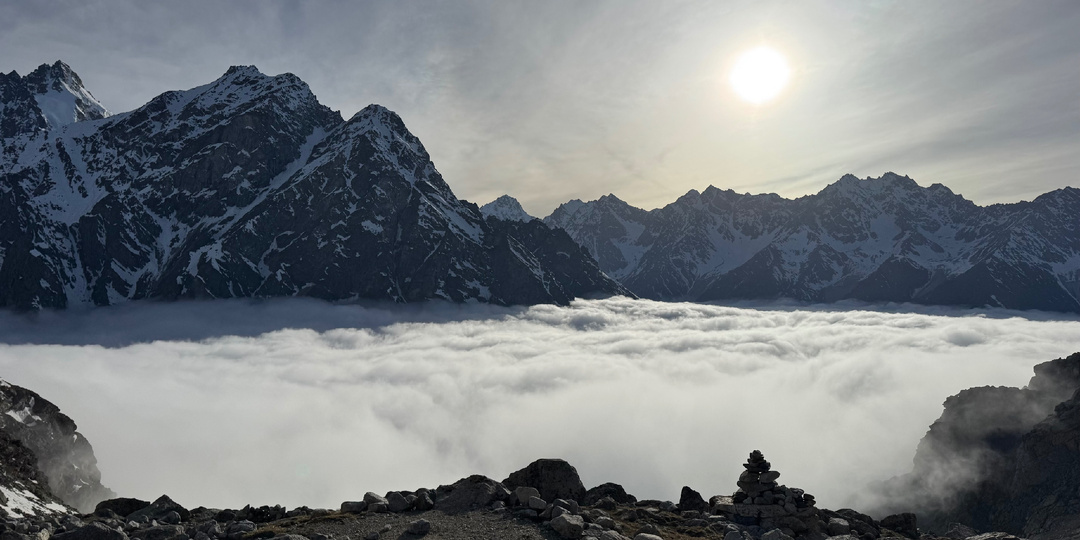 Красоты Безенги: подготовка по программе на звание "Альпинист России" ч1.