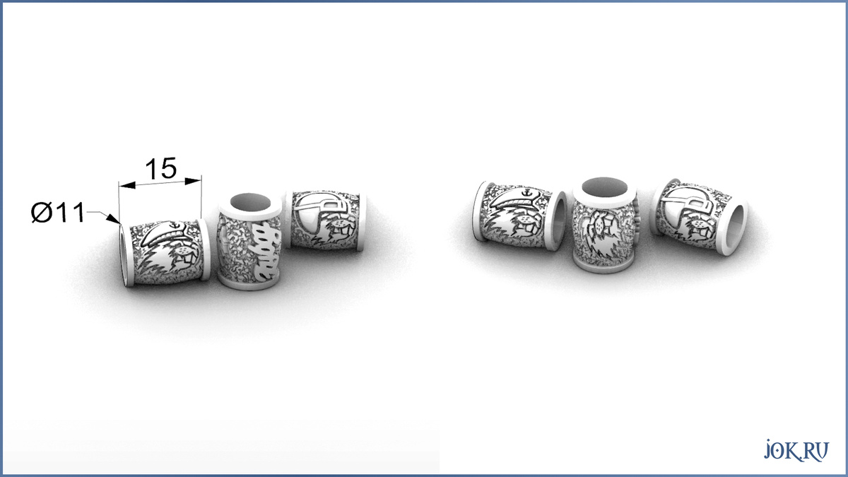 Изготовление на заказ шармов разработка эскизов в Joker-studio 