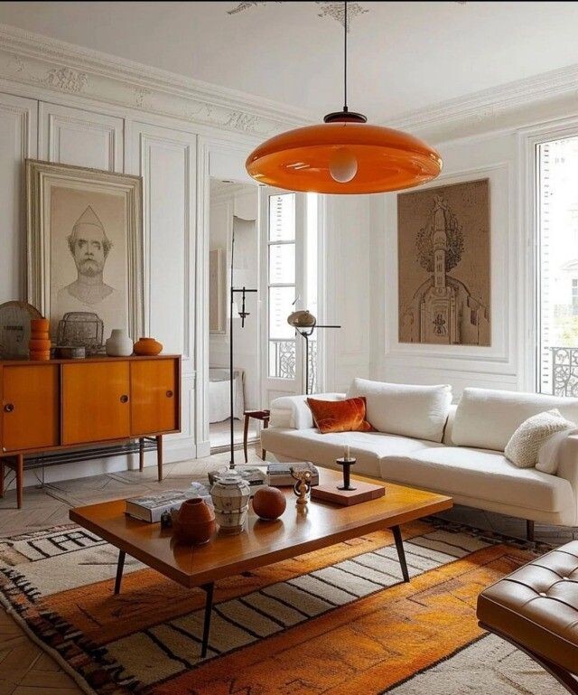 Пример тонкого сочетания оттеноков и стилей в интерьере