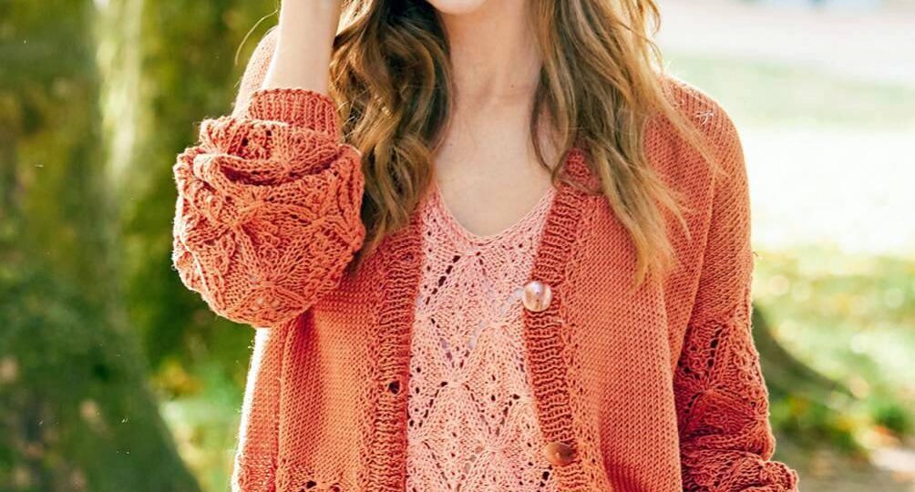 Лучший вязаный дуэт! Вяжем летние топы и жакеты в комплекте