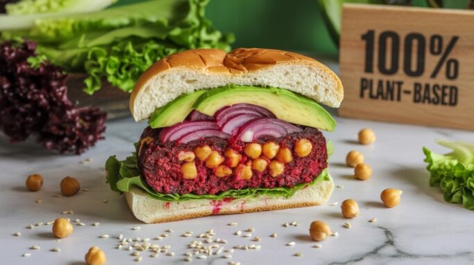 котлета из нута и свёклы