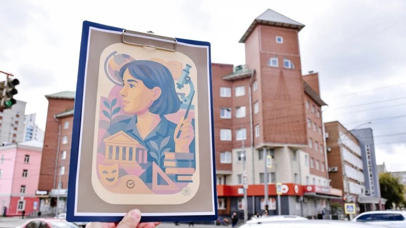     На здании общежития АлтГПУ на пересечении проспекта Красноармейского и улицы Крупской завершилось изготовление мурала. Алтайский педагогический университет