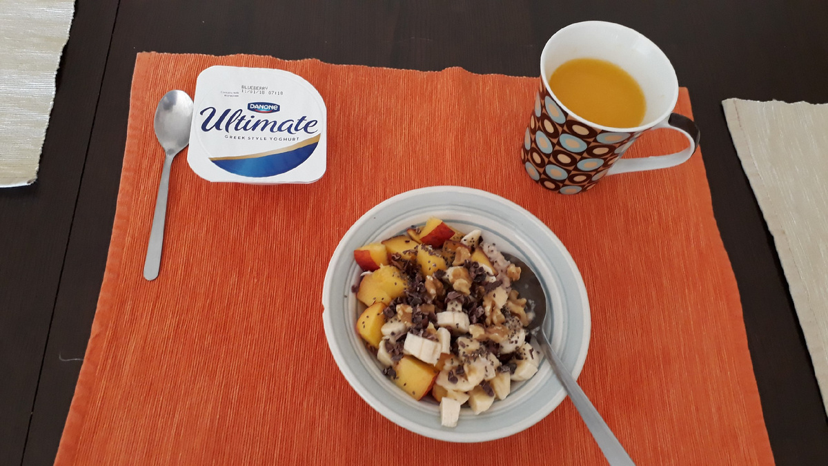 Вот такой лёгкий, вкусный и одновременно сытный завтрак