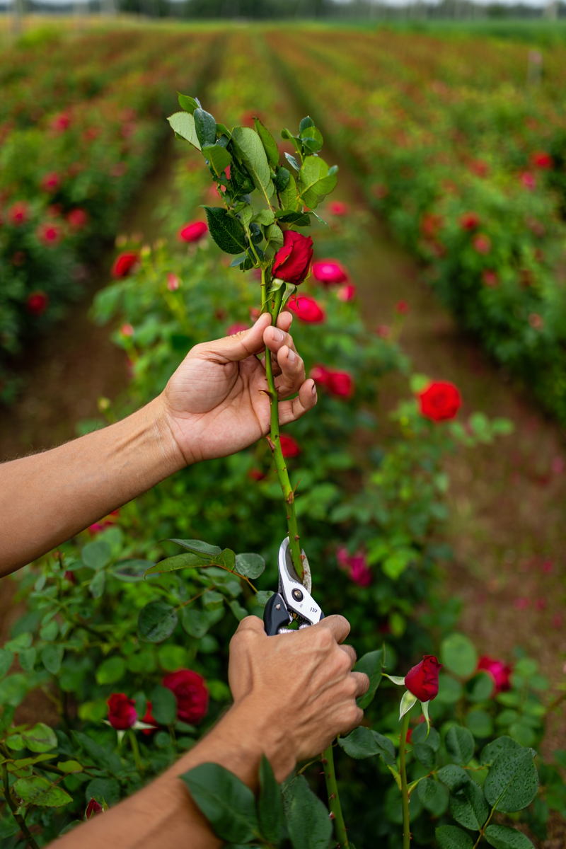 Холодный срез цветов