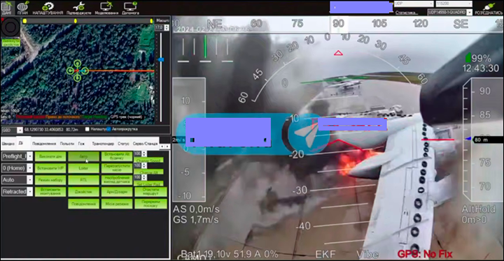    Наверное, у главкома ВКС Виктора Афзалова есть очень веские аргументы, обосновывающие необходимость обкладывать стратегические ракетоносцы автомобильными покрышками. Скриншот с ТГ-канала "Военная Хроника"