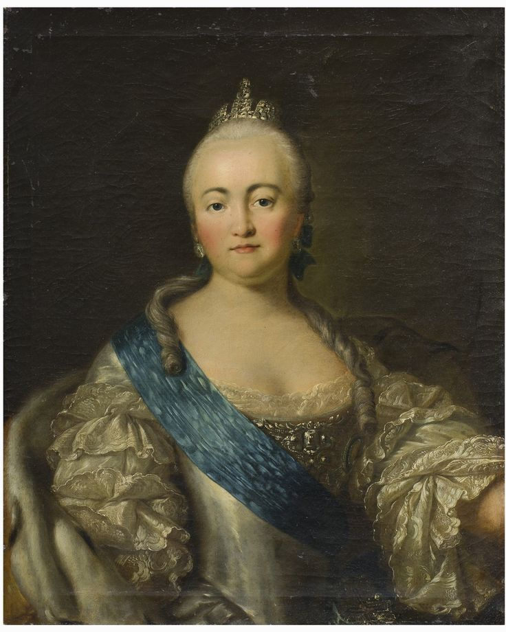 Здесь Елизавета Петровна после первого года на троне