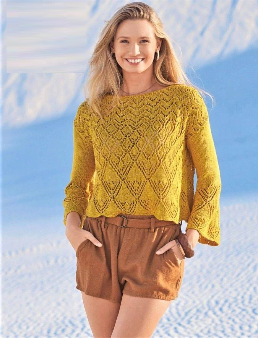 джемпер спицами