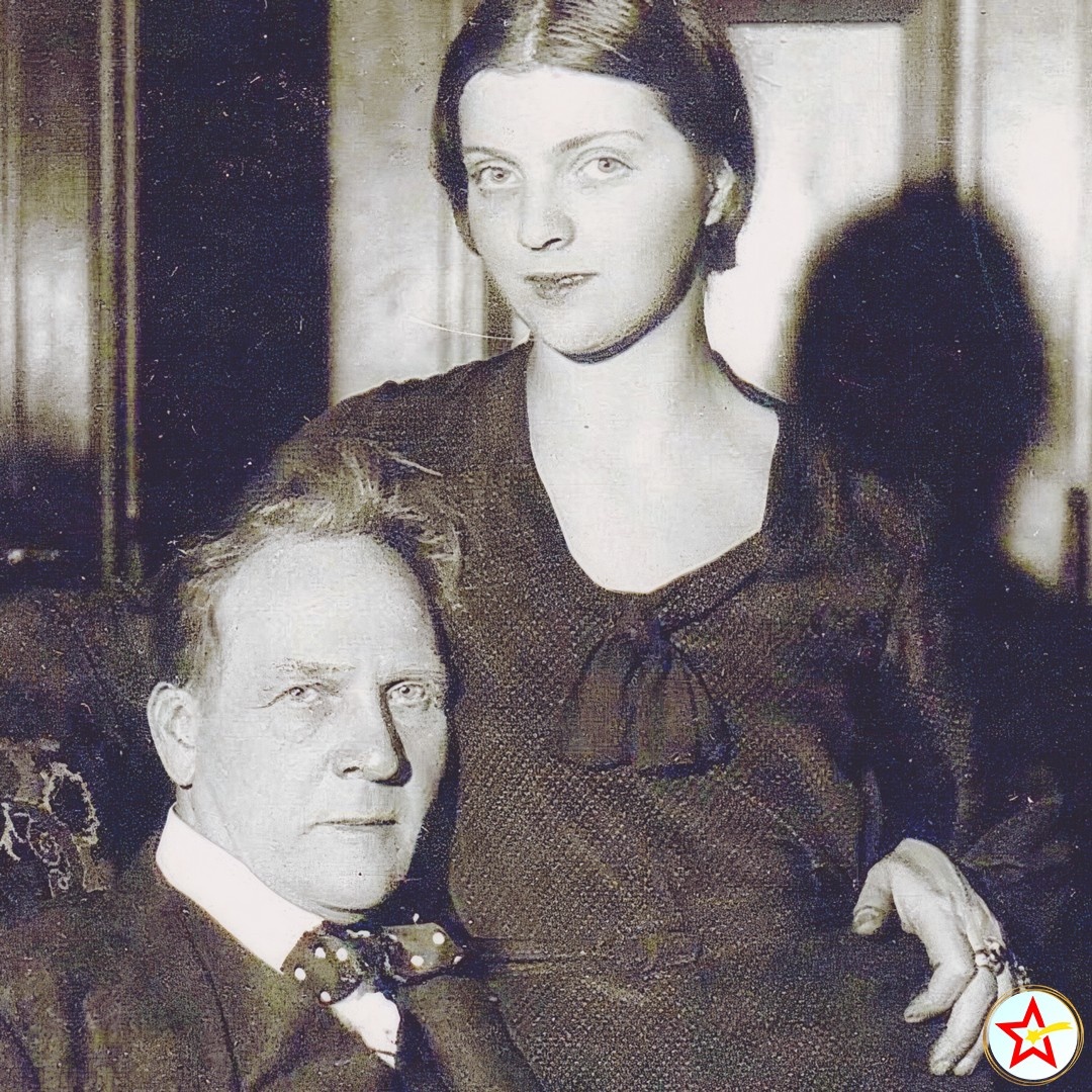 Марина Шаляпина-Фредди со своим знаменитым отцом Федором Шаляпиным